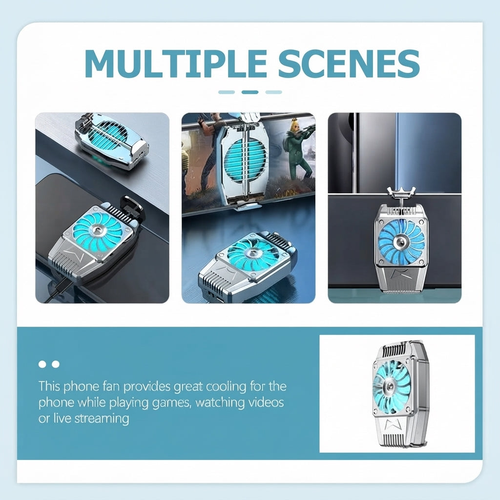 ❄️🎮 MOBILE GAME COOLING FAN — KEEP YOUR PHONE COOL &amp; YOUR GAME ON! 🔥