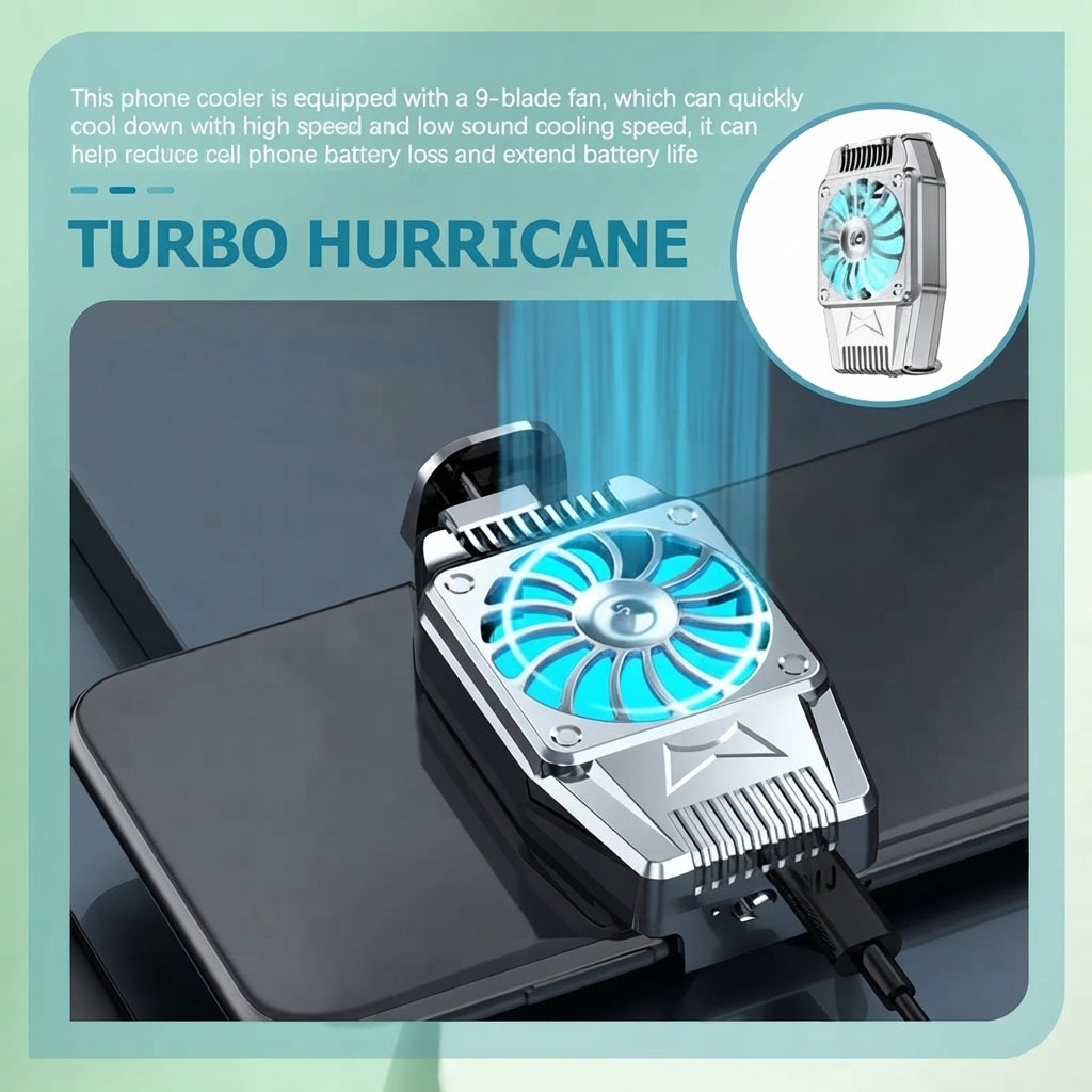 ❄️🎮 MOBILE GAME COOLING FAN — KEEP YOUR PHONE COOL &amp; YOUR GAME ON! 🔥