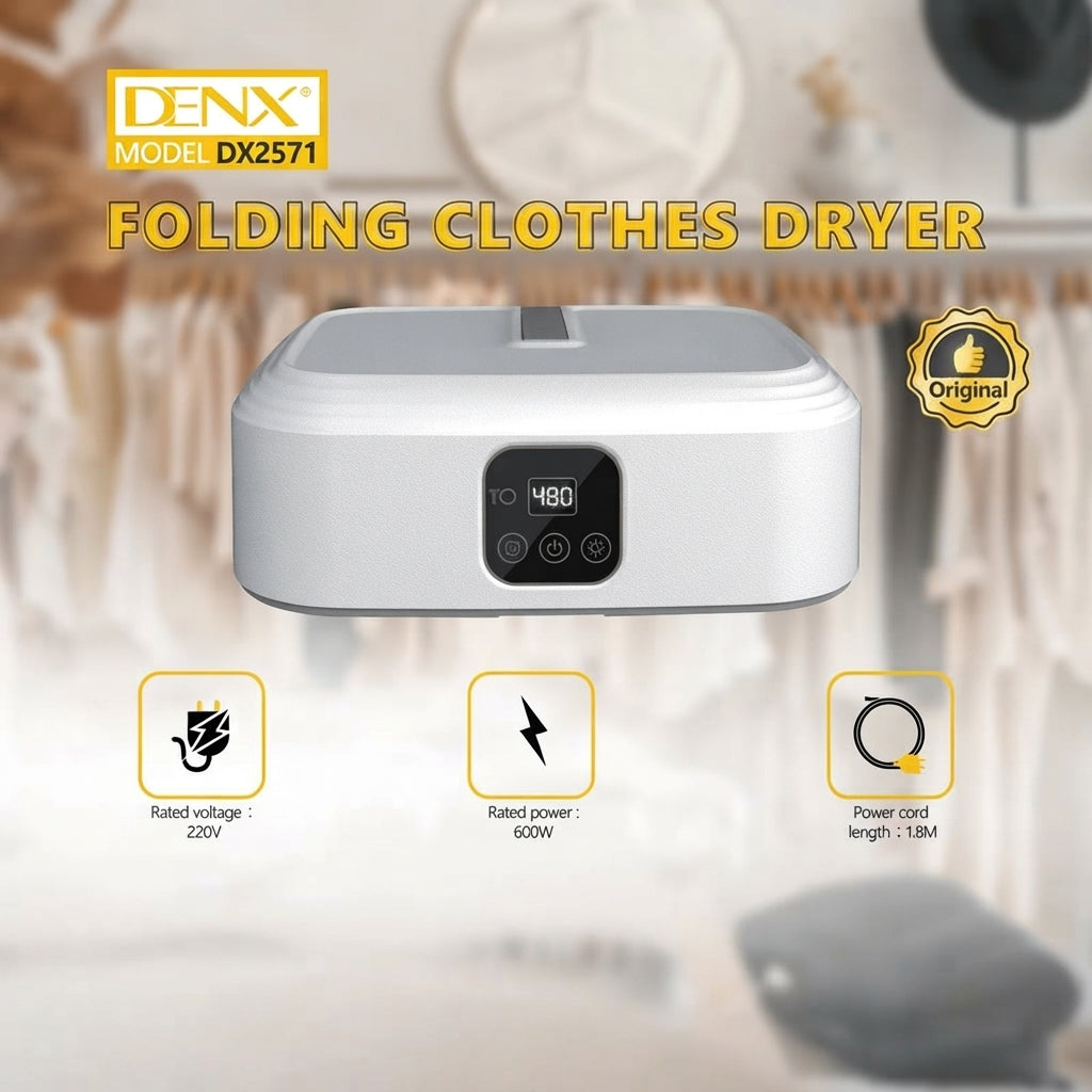 👕✨ DENX FOLDING CLOTHES DRYER — DRY FASTER, STORE EASIER!