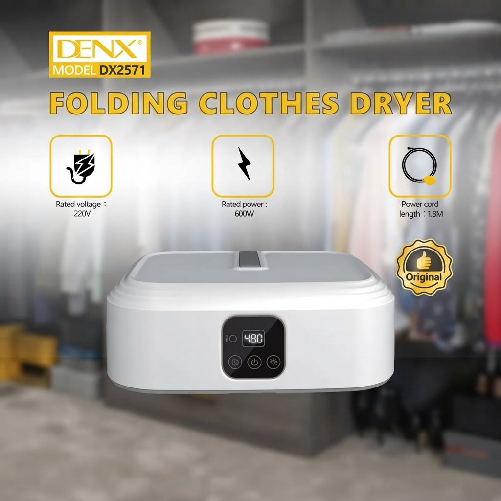👕✨ DENX FOLDING CLOTHES DRYER — DRY FASTER, STORE EASIER!